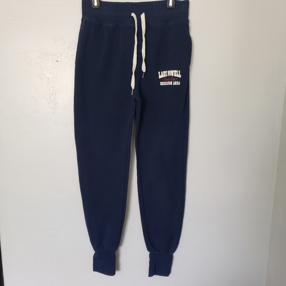 ACE Medium Unisex Navy Blue Joggers Sweatpants Lake Powell Loungewear Comfy Pant